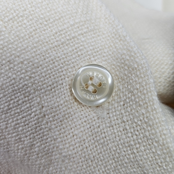 Ralph Lauren Standard Sham Foley Cream Linen 20 x 28 Neutral Natural Bedding - Picture 8 of 13